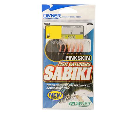 Морське оснащення Owner 5538 Sabiki Shrimp Skin №08, 6 крючков