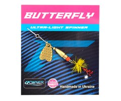 Блешня Flagman Butterfly 1,1г лепесток золото желтая муха