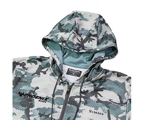 Куртка Simms Challenger Hoody Full Zip Hex Flo Camo Grey Blue XL