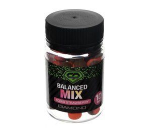 CARP PRO Diamond Бойл збалансований Balanced MIX SQUID - STRAWBERRY 10 мм
