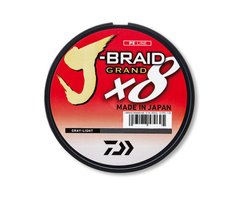 Шнур Daiwa J-Braid Grand x8 Light Grey 135м 0.13мм