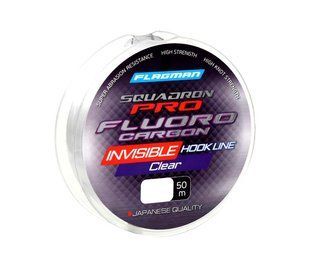 Флуорокарбон Flagman Squadron Pro Fluorocarbon Invisible Hook Line 50м 0.178мм