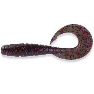 Mighty Grub 3.5" (7шт), #050 - Green Pumpkin Brown/Red & Purple