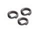 Кільця заводні Decoy Split Ring Light R-1 Mat Black №00
