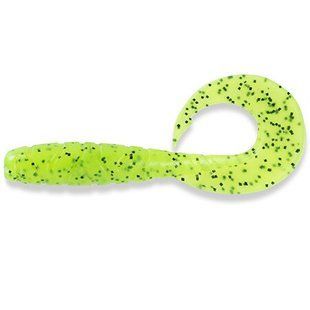 Mighty Grub 3.5" (7шт), #055 - Chartreuse/Black