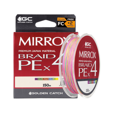 Шнур GC Mirrox PE X4 150м Multicolor #0.6