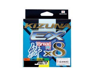 Шнур Owner Kizuna EX X8 Broad PE Multi Color 150м 0.17мм