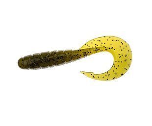 Твістер Fishup Mighty Grub 3.5" #074 Green Pumpkin Seed