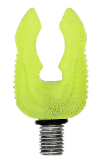 Rubbery Rod Rest, fluorescent, 4 pcs - Тримач вудлища флюорисцентний гумовий, комлевий, комплект: (4шт)