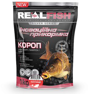 Прикормка Realfish Короп - Полуниця