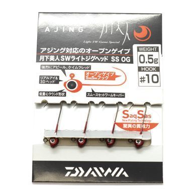 Джигголівка Daiwa Gekka SW Light Jig Head SS Open Gap 2.5gr #8 4pc (07104133)