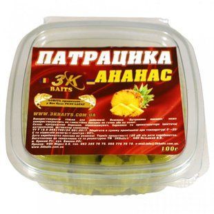 Наживка 3KBaits &laquo;Патрацика насадна&raquo; ANANAS (ананас), 0,1кг, 3к15007