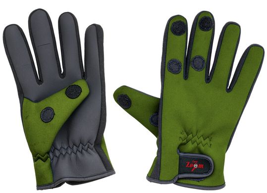 Smart Neoprene Gloves, L - Рукавиці неопренові з розрізами на 3-х пальцях та ліпучками на них, розмір: (L)