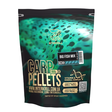 Пелетс Interkrill Big Fish 8мм/10мм, 800г