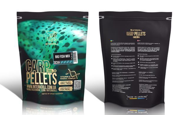 Пелетс Interkrill Big Fish 8мм/10мм, 800г
