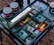 Fox 2 tier Bivvy Table - Столик монтажний пластиковий з додапковою полицею, зі складними регульованими ніжками, розміри столика: (57см х 38см х 32 - 50см), розміри полиці: (13см х 49см)