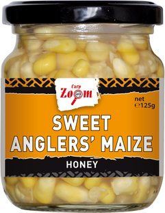Sweet Angler's Maize, 220ml (125g) honey - Кукурудза солодка, у діпі "Мед", жовта, скло, об"єм: (220мл), вага: (125г)