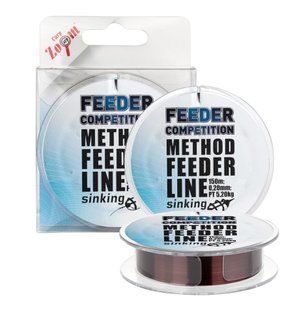 Фидерная леска Method Feeder Line, 150m, 0,28mm, PT 8,70kg, sinking (Методная тонущая фидерная леска), 150, 0.22