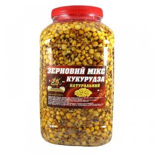 Зерновий МІКС КУКУРУДЗА (натуральний) відро/банка 5л