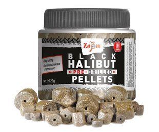 Pre-Drilled Black Halibut Pellets, 20mm, 120g - Пеллетс насадочний перфорований "Чорний Палтус", розмір: (20мм), вага: (120г)
