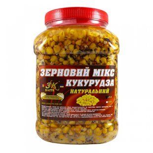 Зерновий МІКС КУКУРУДЗА (натуральний) відро/банка 3л