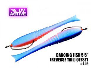 Поролонова рибка ПрофМонтаж 115 Dancing Fish 5,5",(reverse tail) offset,