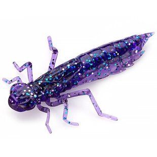 Dragonfly 1.7" (8шт), #060 - Dark Violet/Peacock & Silver