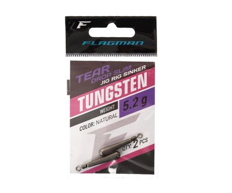 Грузило вольфрамове Flagman Tungsten Tear Drop Slim 5.2г
