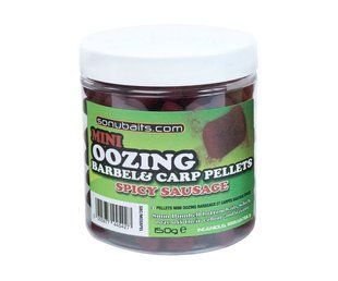 Пелетс Sonubaits Mini Oozing Barbel & Carp Pellets Spicy Sausage