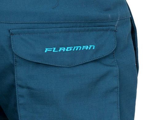 Штани флісові Flagman Карго Бирюза L