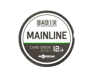 KORDA Волосінь Basix Main Line 0,35мм 1000м 12lb Camo green