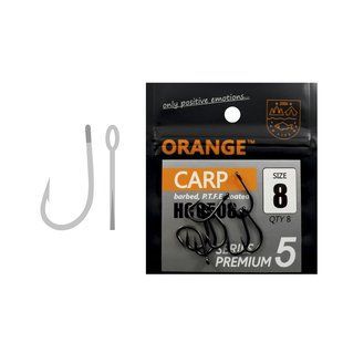 Гачки ORANGE Carp Premium Series 5, колір teflon, розмір №6, в уп. 8шт
