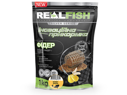 ПРИКОРМКА REALFISH "ФІДЕР" БІСКВІТ-ВАНІЛЬ