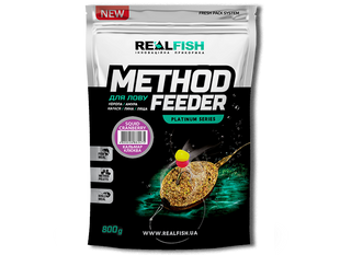 Прикормка Realfish Method Кальмар-Клюква