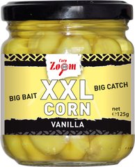 XXL Corn, 220 ml (125g) vanilla - Кукурудза гігантська, фарбована, у діпі "Ваніль", скло, об"єм: (220мл), вага: (125г)