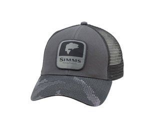 Кепка Simms Bass Patch Trucker Hex Camo Carbon