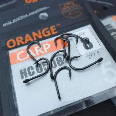 Гачки ORANGE Carp Premium Series 5, колір teflon, розмір №10, в уп. 8шт