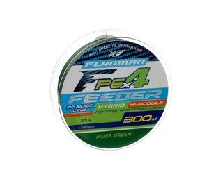 Шнур Flagman PE Hybrid X4 Feeder Moss Green 300м 0.16мм