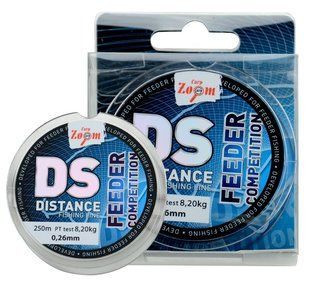 Distance fishing line (green), 0,22mm, 6,35kg, 250m - Жилка фідерна для далеких закидів, зелена, діаметр: (0,22мм/6,35кг), довжина: (250м)