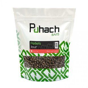 Пелетс Puhach Baits Pellets 1 kg - Trout 8 mm