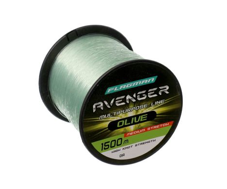 Жилка Flagman Avenger Olive Line 1500м 0.25мм, 1500, 0.25