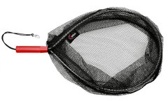 Handy Landing Net, 36x50/64cm - Підсак для лову хижака у формі тенісної ракетки, з коротким руків"ям, сітка з гумовим покриттям, розміри: (36см х 50см х 50/64см)