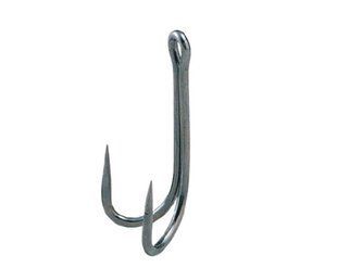 Гачок подвійний OWNER (DH-64) 11464 №5/0 Double Hoook Barbless 3шт. Black Extra Heavy Wire