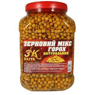 Зерновий МІКС ГОРОХ (натуральний) банка 3л