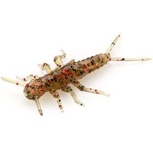 Stonefly 0.75" (12шт), #045 - Green Pumpkin/Red & Black