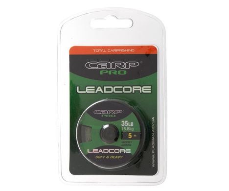 Ледкор Carp Pro Leadcore Weedy Green 5 м 35 lb