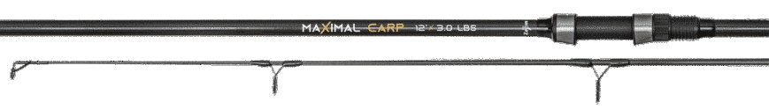 Maximal Carp fishing rod, 13', 3.5lb, 2 sections - Вудлище коропове 2-х частне, довжиною (13ft) з рознесеним руків"ям, тестом (3,5lb), діаметром першого кільця (50мм)