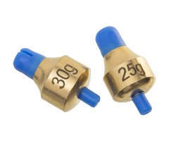 Глубиномер Flagman Push-Button Plummets Set XLarge 25г 30г, Gold/Blue