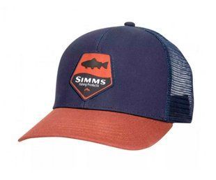 Кепка Simms Trout Patch Trucker Rusty Red