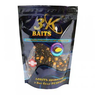 Прикорм 3KBaits &laquo;Конопля з кукурудзою&raquo; (70/30), 0,8кг, 3к04003